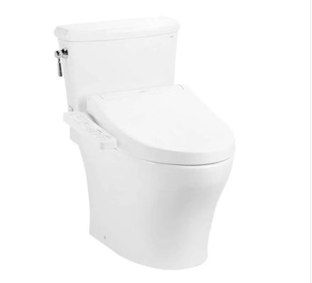 Bàn cầu hai khối kèm nắp rửa điện tử WASHLET dòng C2 cơ bản TCF23710AAA CS986GW18