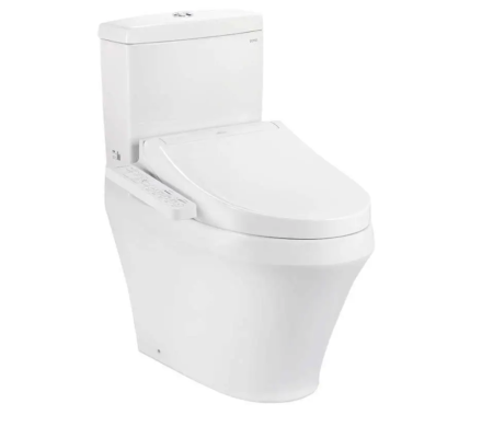 Bàn cầu hai khối kèm nắp rửa điện tử WASHLET dòng C2 cơ bản TCF23710AAA CS948DW18